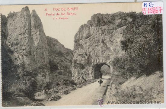 Postales: (PS-15867)POSTAL DE FOZ DE BINIES(HUESCA)-PORTAL DE LOS BA&Ntilde;OS