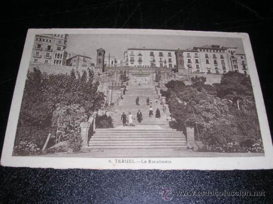 Postales: 6 TERUEL - LA ESCALINATA - Foto 1