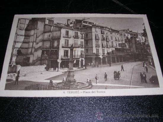 Postales: 4 TERUEL - PLAZA DEL TORICO - Foto 1