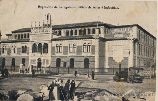 Postkarten: ZARAGOZA.-1908. EXPOSICI&Oacute;N HISPANO-FRANCESA.-EDIFICIO  ARTES E INDUSTRIAS.- COYNE FOTO