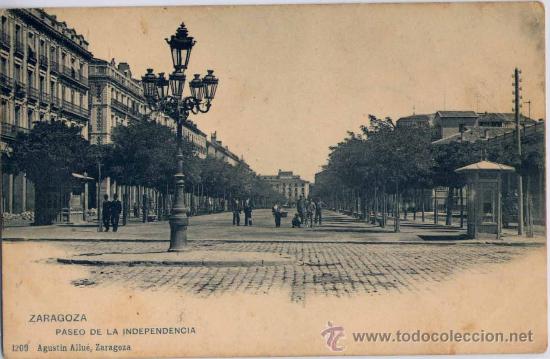 Postcards: ZARAGOZA.-PASEO DE LA INDEPENDENCIA