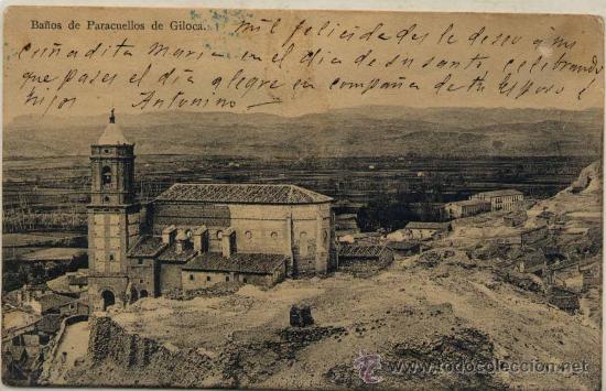 Postkarten: PARACUELLOS DE GILOCA(ZARAGOZA).-BA&Ntilde;OS