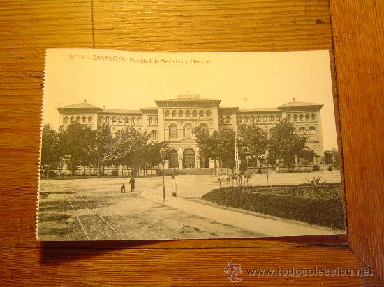 Postales: Interesante postal de Zaragoza.- Facultad de Medicina y Ciencias