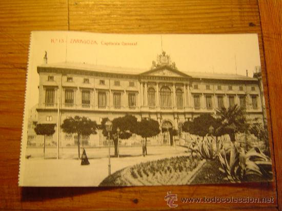 Postales: Interesante postal de Zaragoza.-Capitania General