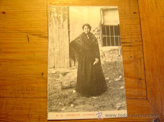 Postales: Interesante postal de Zaragoza.-Una Baturra