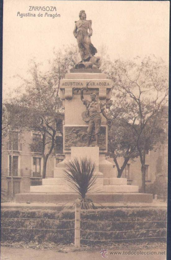 Postales: ZARAGOZA.- AGUSTINA DE ARAG&Oacute;N
