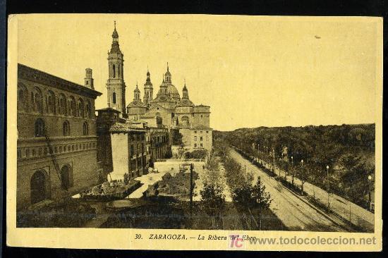 Postales: TARJETA POSTAL ZARAGOZA, LA RIBERA DEL EBRO - Foto 1