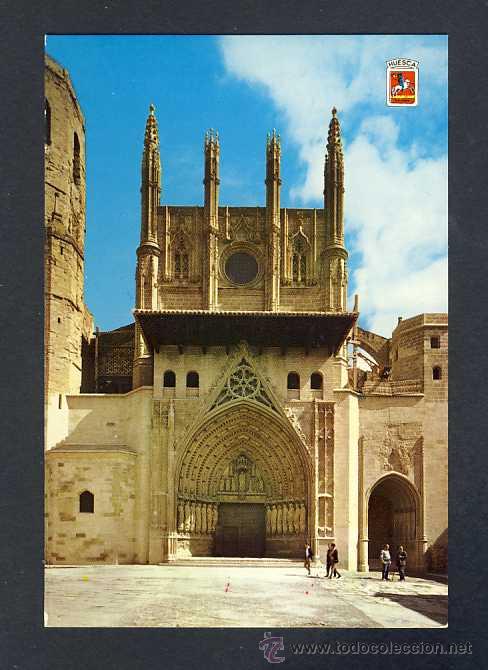 Postales: Postal de HUESCA: Iglesia Catedral (Ed.Arribas num.2026) - Foto 1