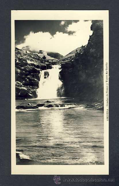 Postales: Postal de ORDESA (Huesca): Graqdas de Soaso y Torre de Goritz sin editor) - Foto 1