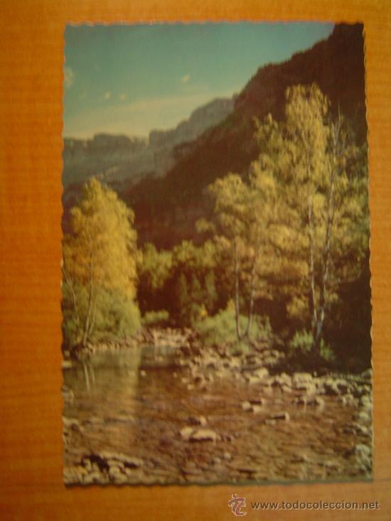 Postales: POSTAL PIRINEOS ARAGONESES PARQUE NACIONAL DE ORDESA PAISAJE DESDE EL ARAZAS SIN CIRCILAR