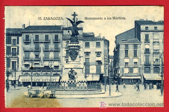 Postales: ZARAGOZA, MONUMENTO A LOS MARTIRES,     P41507 - Foto 1