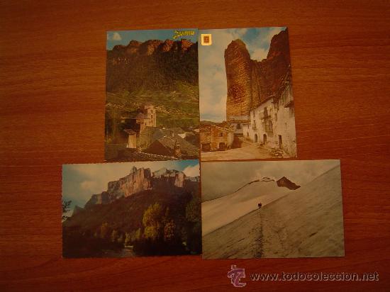 Postkarten: 4 POSTALES PIRINEO ARAGONES SIN CIRCULAR