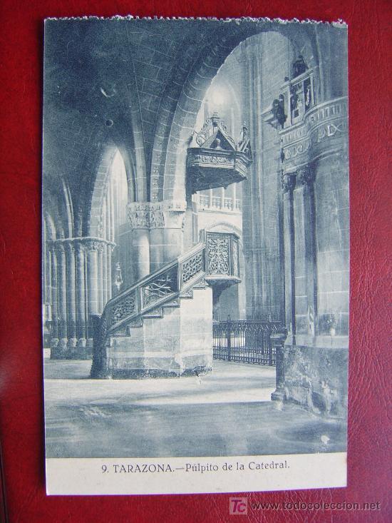 Postales: TARAZONA, ZARAGOZA - PULPITO DE LA CATEDRAL - Foto 1