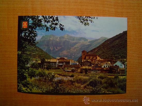 Postales: POSTALVALLE DE BROTO VISTA PARCIAL AL FONDO MONDARRUEGO SIN CIRCULAR
