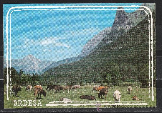 Postales: N&ordm; 9 - PARQUE NACIONAL DE ORDESA. ALTITUD 1350 M. LA TENDE&Ntilde;ERA Y  TOZAL DEL MALLO