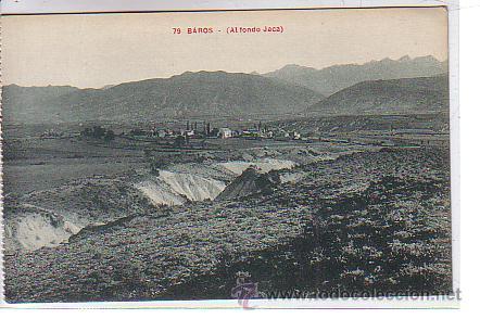 Postais: BAROS (HUESCA).- AL FONDO JACA