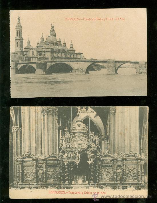 Postales: LOTE DE 20 TARJETAS POSTALES DE ZARAGOZA. - Foto 6