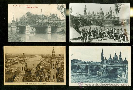 Postales: LOTE DE 20 TARJETAS POSTALES DE ZARAGOZA. - Foto 4