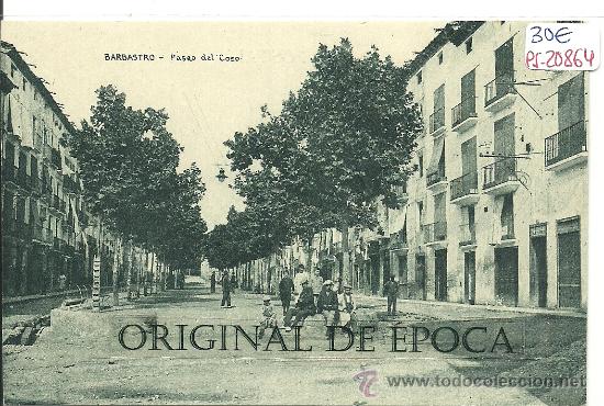 Postales: (PS-20864)POSTAL DE BARBASTRO-PASEO DEL COSO - Foto 1
