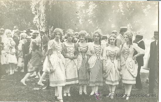 Postales: BENASQUE-LUCHON. FIESTA DE LAS FLORES. HACIA 1910. DOS POSTALES FOTOGR&Aacute;FICAS.