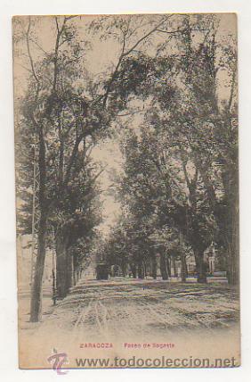 Postales: ZARAGOZA. PASEO DE SAGASTA. - Foto 1