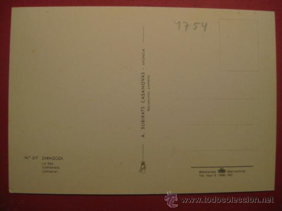 Postales: ZARAGOZA - REF.: R-9-58 - Foto 2