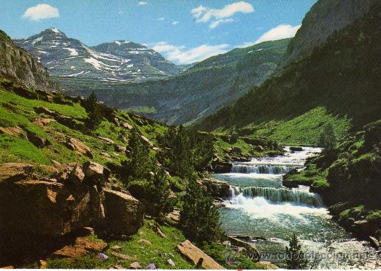 Postales: PIRINEO ARAGON&Eacute;S PARQUE NACIONAL DE ORDESA N&ordm; 25 GRADAS DE SOASO EDICIONES SICILIA