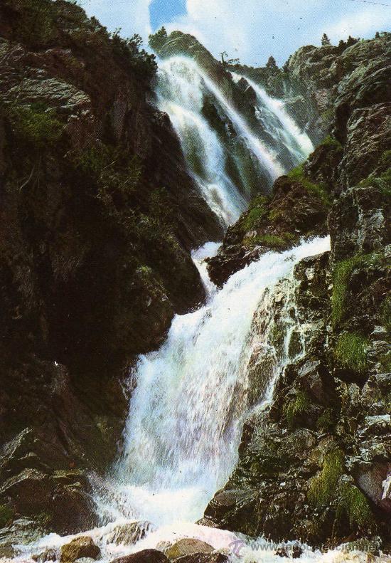 Postales: BALNEARIO DE PANTICOSA N&ordm; 2040 CASCADA DE LAS ARGUALAS. FOTO PE&Ntilde;ARROYA