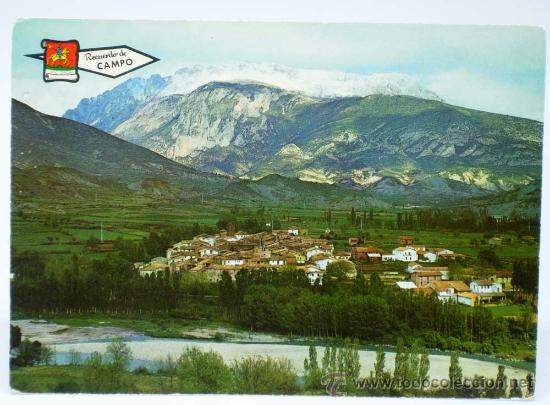 Cartes Postales: Postal Recuerdo de Campo Pirineo vista general al fondo el Turb&oacute;n 1971 sin circular