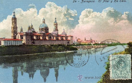 Postales: 24 - Zaragoza El Pilar y R&iacute;o Ebro. - Foto 1