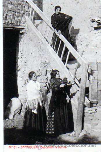 Postales: Zaragoza. n&ordm;81. Buscando a la vecina. Thomas. 1204. Sin circular. - Foto 1