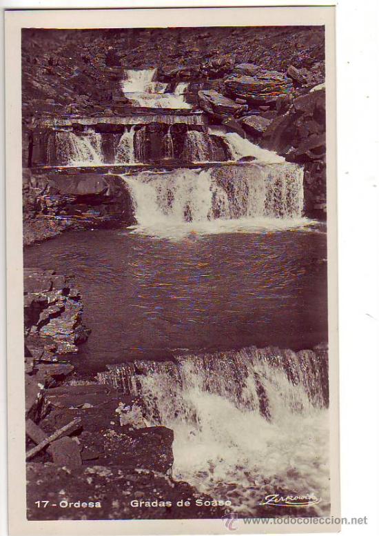 Postales: 17 - ordesa - gradas de soaso  - postal fotografica - talleres zerkowitz