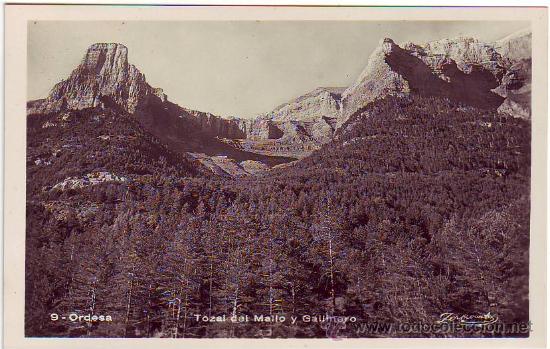 Postales: 9 - ordesa - tozal del mallo y gallinero - postal fotografica - talleres zerkowitz