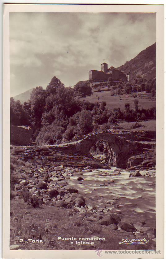 Postales: 2 - toria - puente romanico e iglesia - postal fotografica - talleres zerkowitz