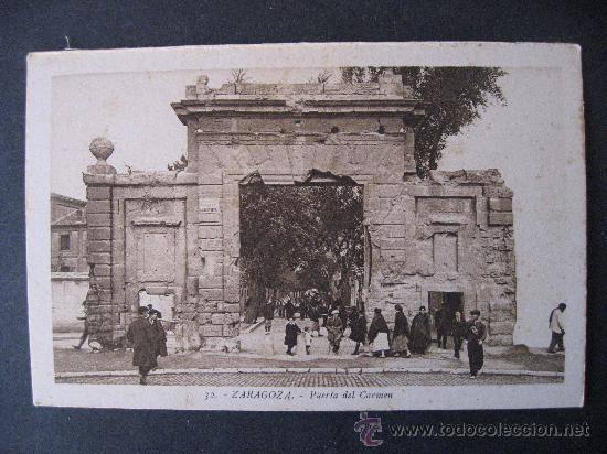 Postales: ZARAGOZA,PUERTA DEL CARMEN. - Foto 1