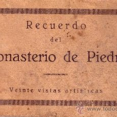 Postales: CARNET POSTAL RECUERDO DEL MONASTERIO DE PIEDRA DE ALHAMA DE ARAGÓN