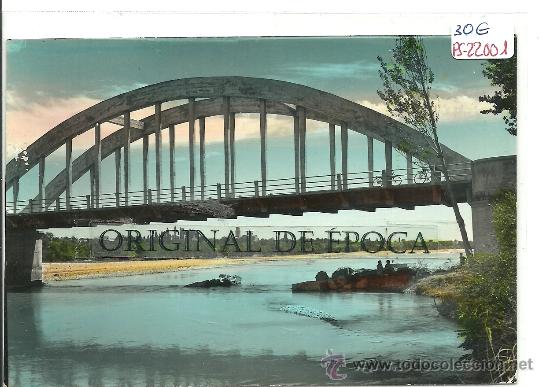 Postales: (PS-22001)POSTAL DE ALBALATE DE CINCA(HUESCA)-VISTA PARCIAL DEL PUENTE