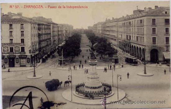 Postales: Zaragoza. paseo de la independencia - Foto 1