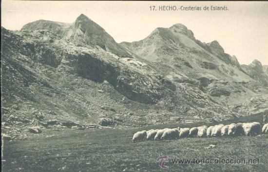 Postales: HECHO (HUESCA).- CRESTER&Iacute;AS DE ESTAN&Eacute;S