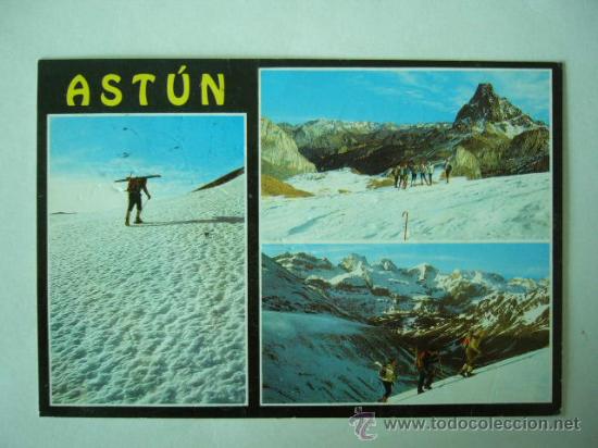 Postales: ASTUN. HUESCA. N&ordm; 252. PE&Ntilde;ARROYA. ESCRITA Y CIRCULADA - Foto 1