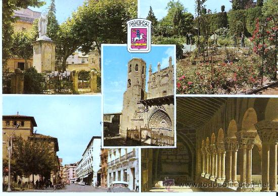 Postales: POSTAL DE HUESCA , CIRCULADA CON SELLO - Foto 1
