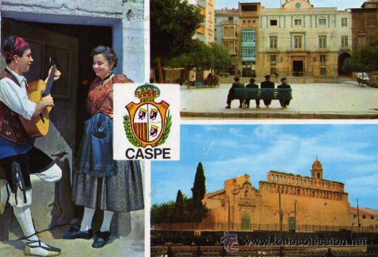 Postales: CASPE N&ordm; 13 ESCRITA CIRCULADA SELLO CUSC&Oacute; - Foto 1