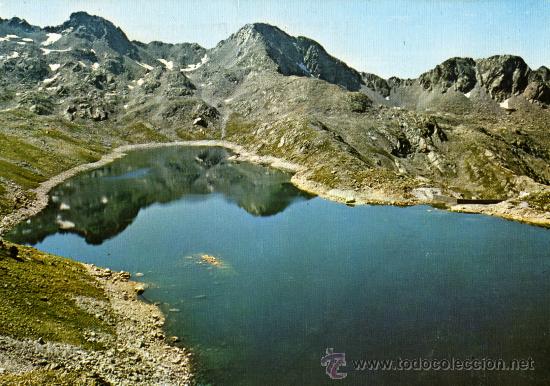 Postales: BALNEARIO DE PANTICOSA N&ordm; 20 PIRINEO ARAGON&Eacute;S LAGO DE BRAZATOS ESCRITA CIRCULADA SELLO ED. SICILIA