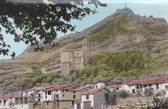 Postales: POSTAL GRAUS VIRGEN DE LA PE&Ntilde;A Y CORAZON DE JESUS - Foto 1
