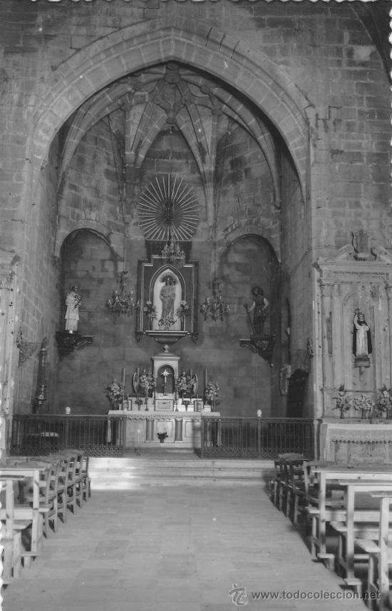Postales: POSTAL GRAUS ALTAR MAYOR DE NTRA. SRA. DE LA PE&Ntilde;A - Foto 1