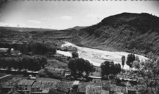 Postales: POSTAL GRAUS CONFLUENCIA DE LOS RIOS ESERA E ISABENA - Foto 1