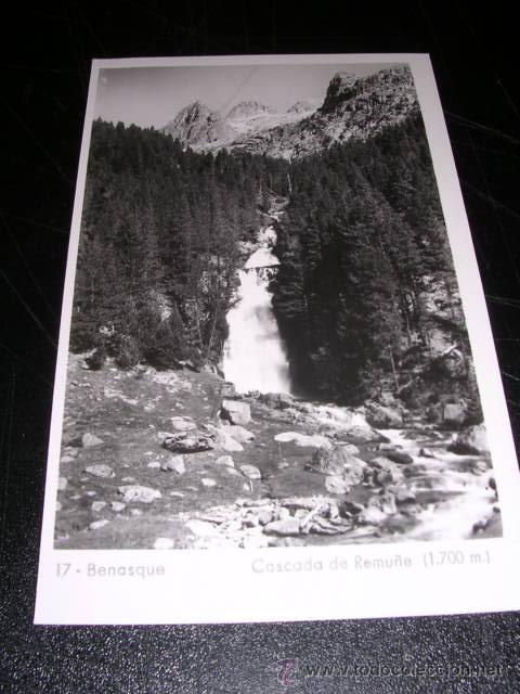 Postales: 17 BENASQUE CASCADA DE REMU&Ntilde;E, 14X9 CM. - Foto 1