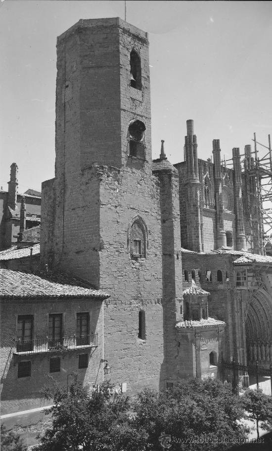 Postales: POSTAL HUESCA FACHADA DE LA CATEDRAL - Foto 1