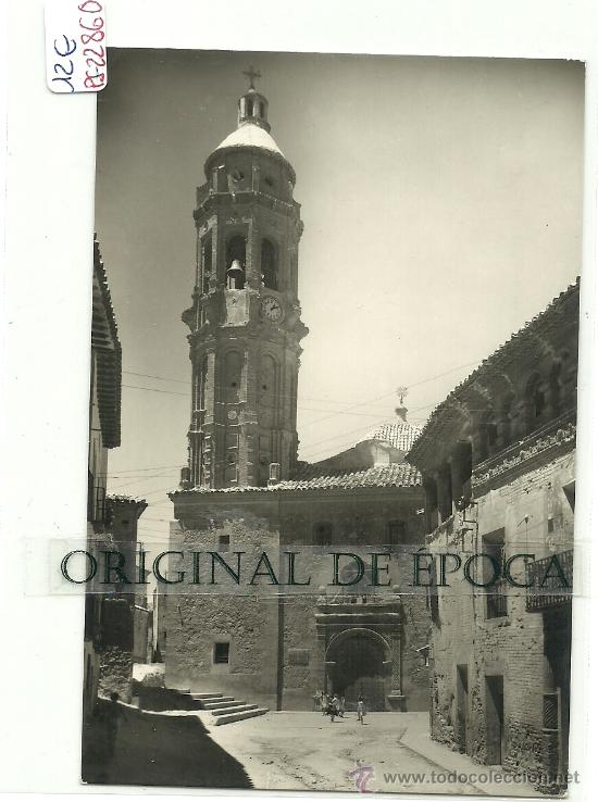 Postales: (PS-22860)POSTAL DE OLIETE(TERUEL)-IGLESIA PARROQUIAL DE NTRA.SRA.DE LA ASUNCION