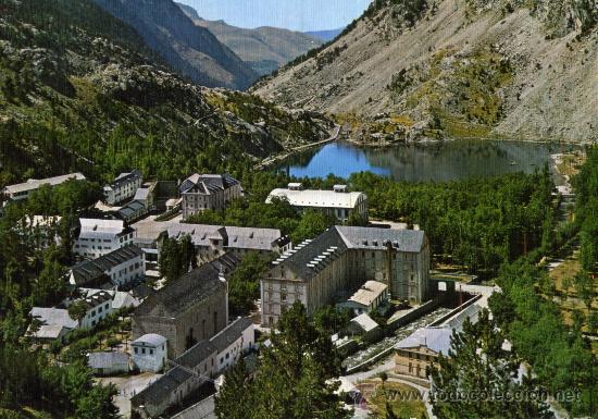 Postales: BALNEARIO DE PANTICOSA N&ordm; 19 PIRINEO ARAGON&Eacute;S VISTA GENERAL Y LAGO EDICIONES SICILIA